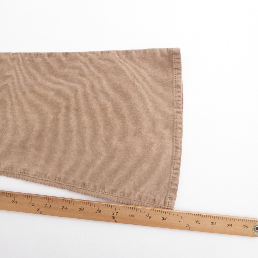 American Eagle Women Pants Tan Corduroy Flare Button Fly Size 2 - Picture 6 of 9